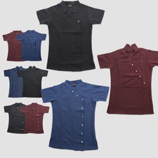 Schöne Tunika Salon Therapeut Nail 3 Button Style Arbeit Uniform Damen Wellness Jacke