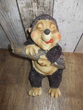 Gartenfigur,Gartendekoration,Igel am Ast zum Aufhängen,Kunstharzfigur Wetterfest