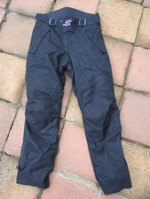 HERREN SPORTEX GRÖSSE 34" TAILLE SCHWARZ MOTORRAD POLYESTER TEXTILHOSE