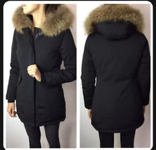 Arctic Winter Parka Jacke XXL-EchtFell Pelz Fell Schwarz Mantel Winter Damen