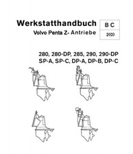 Volvo Penta Werkstatthandbuch  Z-Antriebe 280 280-DP 285 290 290-DP SP-A SP-C EU