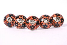 Blumenmuster Schrank Zug Griffe Keramik Schrank Schubladen Tür Griffe