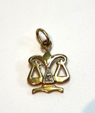 Schöner 333er Gold Kettenanhänger Sternzeichen Waage