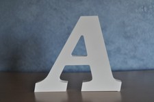 3D Buchstabe A Home Schriftzug weiß Deko Buchstaben 10 cm hoch Modern Sprüche