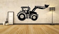 Traktor Trecker Bulldog Deere Frontlader re John Kinderzimmer Wandtattoo A063
