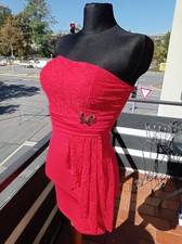 Sexy Minikleid Rot Neuwertig S/M Strech