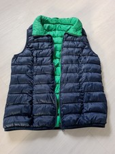 Damenweste leichte Weste Wendeweste Steppweste Gr.38/ 40 blau/grün neuwertig