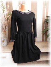 Promod * hübsches Shirt- Kleid Sweatkleid mit Bubikragen * Gr. 34