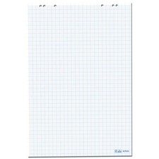 Herlitz Flipchartblock kariert 68 x 99 cm 80 g/m² 20 Blatt Flipchartpapier weiss