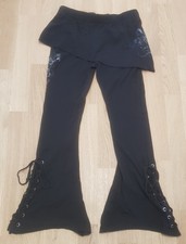 schwarze ausgefallene Legging mit tollem Motiv in Gr. M / L von EMP / Spiral