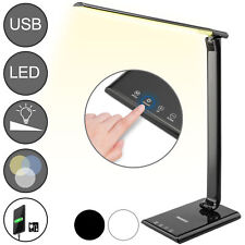 Schreibtischlampe Tischlampe Nachttischlampe LED Touch Dimmbar USB Bürolampe