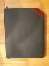 Leder Business Mappe Planungsmappe  Konferenzmappe Schreibmappe  Schwarz Braun