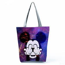 Mickey Mouse Schultertasche Stofftasche Shopper Neu 