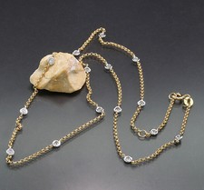 Diamant Collier 10 Brillanten 750-Gold Einzelfassung Wert 2.970 Euro Neu