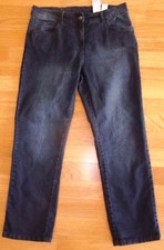 Damen Jeans Gr. 21 ** Kurzgröße ** Dunkelblau ** mit Dehnbund ** 