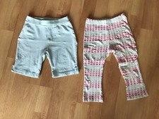 DOPPELPACK H&M Shorts kurze Sporthose lange Leggings Sommerhose Baumwolle Gr. 80