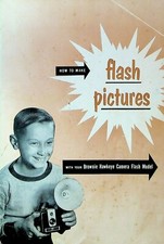 Brownie Hawkeye Kamera Flash Modell Broschüre Kodak 1952 How Bis Flash Bilder
