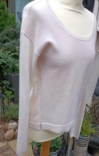 ?DOROTHEA SCHUMACHER-100 % KASCHMIR PULLOVER MIT LUREX-BABY ROSA/CREAME, GR 238