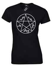 Devils Trap Damen T Shirt Winchester Brothers übernatürliche Bobby Dean Sam Geschenk