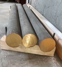 Messing Rund Ø 75 mm - Messingstange Rundstange Rundmaterial MS58 - 100 mm lang