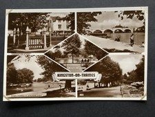 Kingston auf Themse-Attraktionen, Brücke, diversen Gärten etc. Postkarte RF 61137