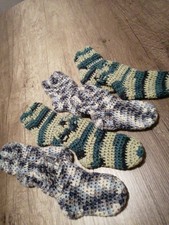 Socke Babysocken Gehäkelt Wolle Warm Winter Waldorf mädchen und junge