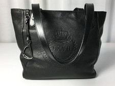 Lauren by Ralph Lauren Tasche Tragetasche Handtasche Echtleder Schwarz