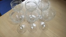 6 Trinkgläser,Wassergläser,Cocktailgläser,Weingläser,stapelbar  gebraucht