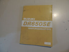 Werkstatt hand buch  Suzuki DR 650 SE Modellj. 1996 Reparatur Wartung