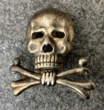 Originaler Totenkopf Husaren Regiment Nr. 17 Braunschweig Offizier Schirmmütze