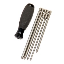 Bit Set mit Schraubendreher Griff Torx PH PZ Bits lang Schraubenzieher 6395