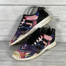 Adidas Originals ZX Flux Damen Sneaker UK 6 bunt glatt Laufschuhe