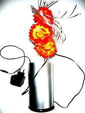 Party Time Glass Fibre light Licht Blume m.Adapter ca.45cm Blüten im Topf orange