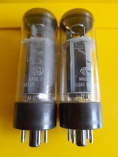 Two Mullard EL34 tubes code: xf2 B8L3 / Dos válvulas Mullard EL34 / 2 Mullard EL