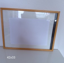 Bilderrahmen Plexiglas leicht hellbraun Holz