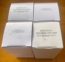 Globe G60 E14 60 Watt opal weiß Glühlampe OVP Stück 2€