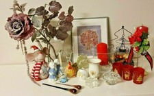 Großes Deko Paket Konvolut Vasen, Kerzenständer,Kerzen, Bild...