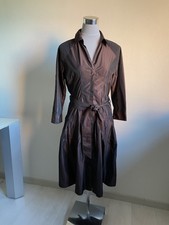 Hugo Boss Black Label Kleid Braun Blusenkleid Gr. 38 Hemdblusenkleid Shirtkleid