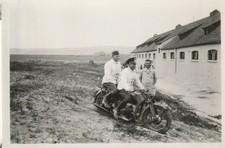 Foto-Militär Motorrad Wehrmacht Kradmelder WH Kennzeichen 2WK. Photo
