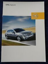 OPEL Signum Basis Elegance Sport Cosmo Prospekt 2003