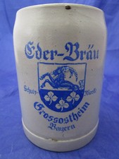 Alter Bierkrug Krug ~  Eder Bräu ~  Grossostheim ~ Brauerei Krug 