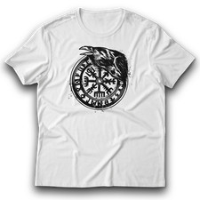 Wikinger Raben Kompass vegvisir T-Shirt 122 - 3XL 100% Baumwolle Normalgröße DTF