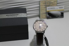 Zeppelin Atlantic Automatik beige Day Date Herrenuhr 84665 mit Lederarmband