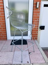 knoll Bertoia Stool Barhocker chair grau Matt gray metall drath Bar Stuhl 428