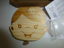 Little Moonshine Zahndose Zahnbox Mädchen aus Holz Milchzähne 