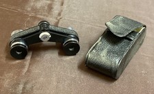 Fernglas Opernglas Row Theater Alt Mini Schwarz Tasche Behälter #607