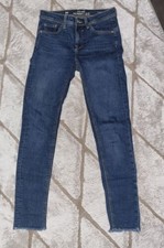 3x TEILE Clockhouse Jeans Gr. 34 XS dunkelblau Hose Skinny, Amisu Rock u. Top.