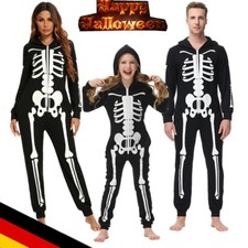 Familie Halloween Cosplay Kostüme Skelett Overall Casual Lounge Fancy Party DE