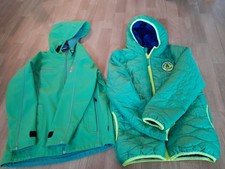 Softshelljacke plus Steppjacke junge 134 140 146