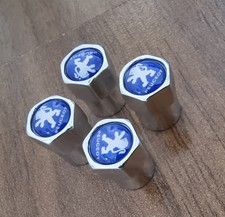 4× Peugeot Auto Reifen Ventil Kappen Luftventil Abdeckungen